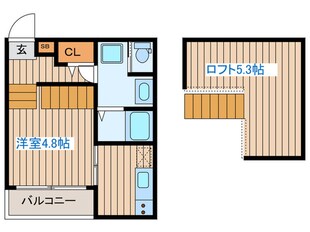 ハーモニーテラス西中田Ⅶの物件間取画像